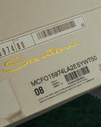 "Santoni" 2010's-2020's Elegant navy suede tassel loafers