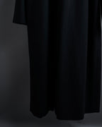 "CELINE" Hedi Slimane period metal buckle design long coat