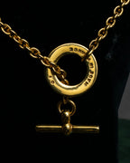 "CELINE" Moon & star top motif gold necklace