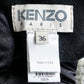 "KENZO" Gradient color belted suede mouton jacket