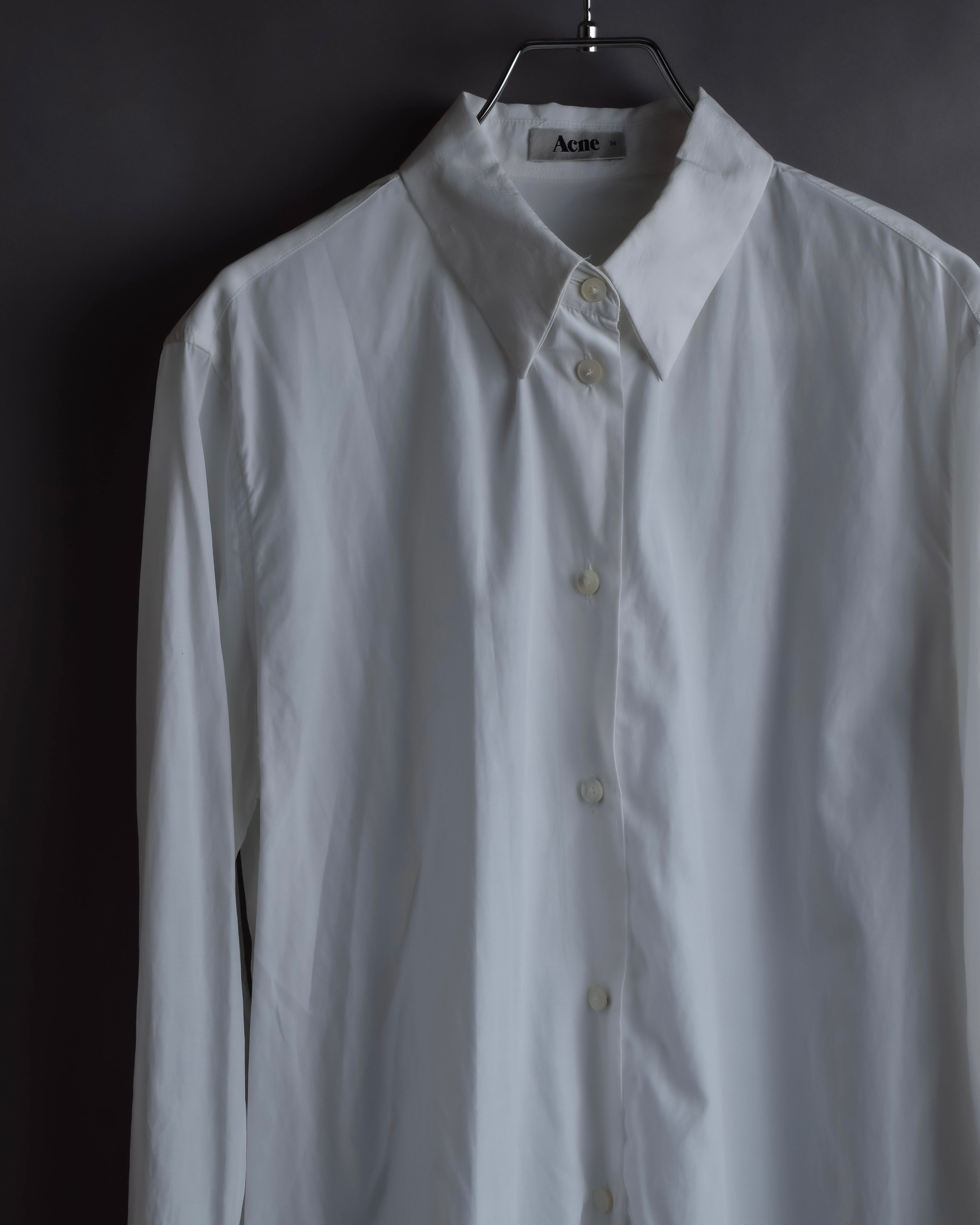 "Acne" Ribbon slit back design shirt