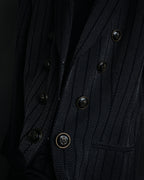 -SPECIAL- “Christian Dior” 90’s Naval motif double breasted jacket
