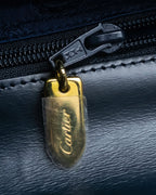 "Cartier" Sapphire rhinestone chain shoulder bag