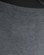 "Maison Margiela" 18SS elbow patch cotton v-neck knit