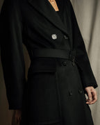 "Max Mara" Belted double breasted maxi trench coat