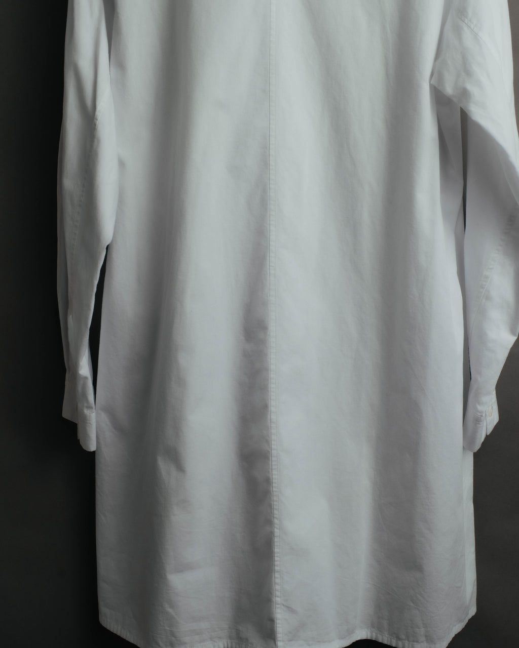"Y's" 90's-00's Open collar long cotton shirt coat