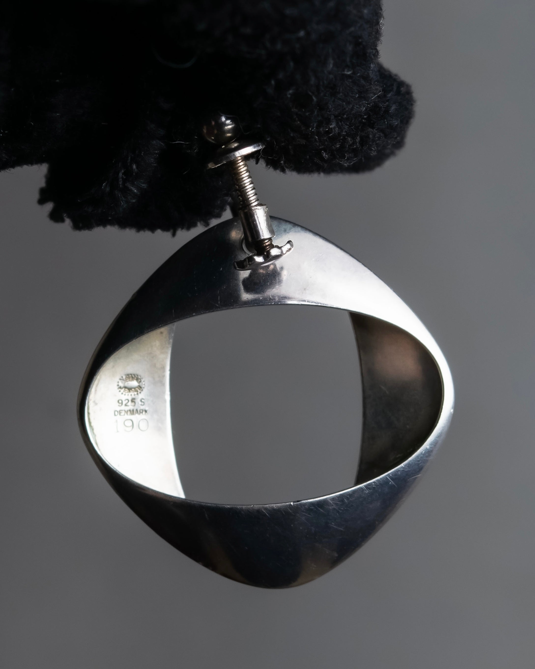 "GEORG JENSEN" Henning Koppel design sculptural silver earring