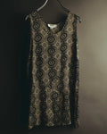 "John Rocha Chinatown" 80's Sleeveless patterned mini dress