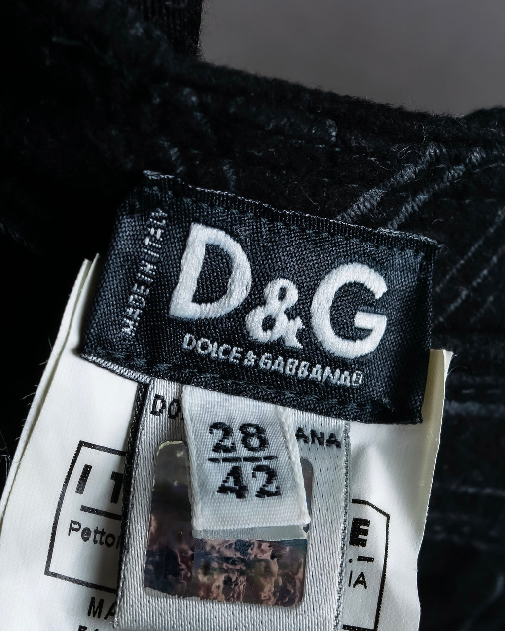 "DOLCE &amp; GABBANA" Pinstripe double-finished slacks
