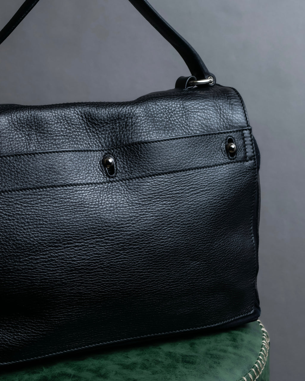 "YVES SAINT LAURENT" Muse Two series grain leather one-handle bag