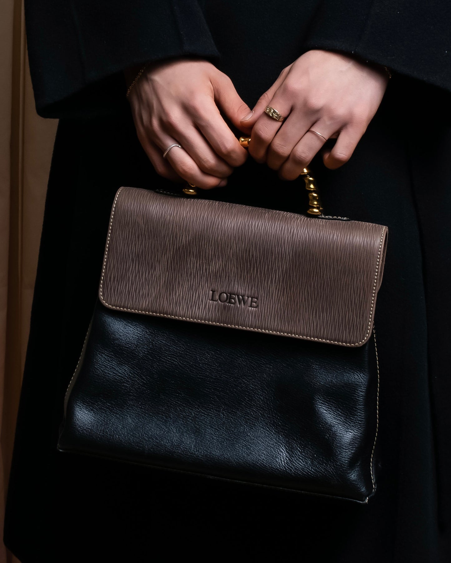 "LOEWE"  Velazquez Twist Series leather hand bag