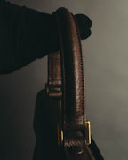 "Valentino Garavani" 80's-90's Classic box leather top-handle handbag