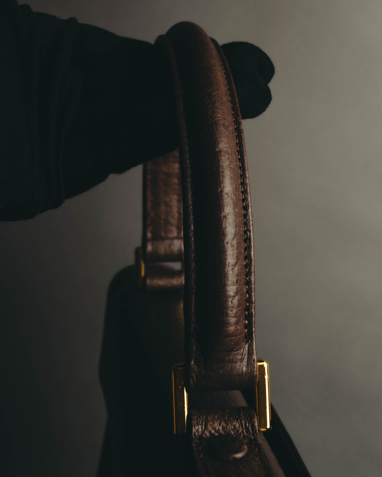 "Valentino Garavani" 80's-90's Classic box leather top-handle handbag