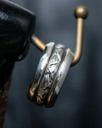 “Georg Jensen” 3 Layered Circle Silver Ring