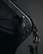 "tricot COMME des GARÇONS" Structured kiss-lock leather shoulder bag