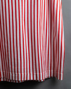 "Christian Dior" Stripe pattern front print tunic