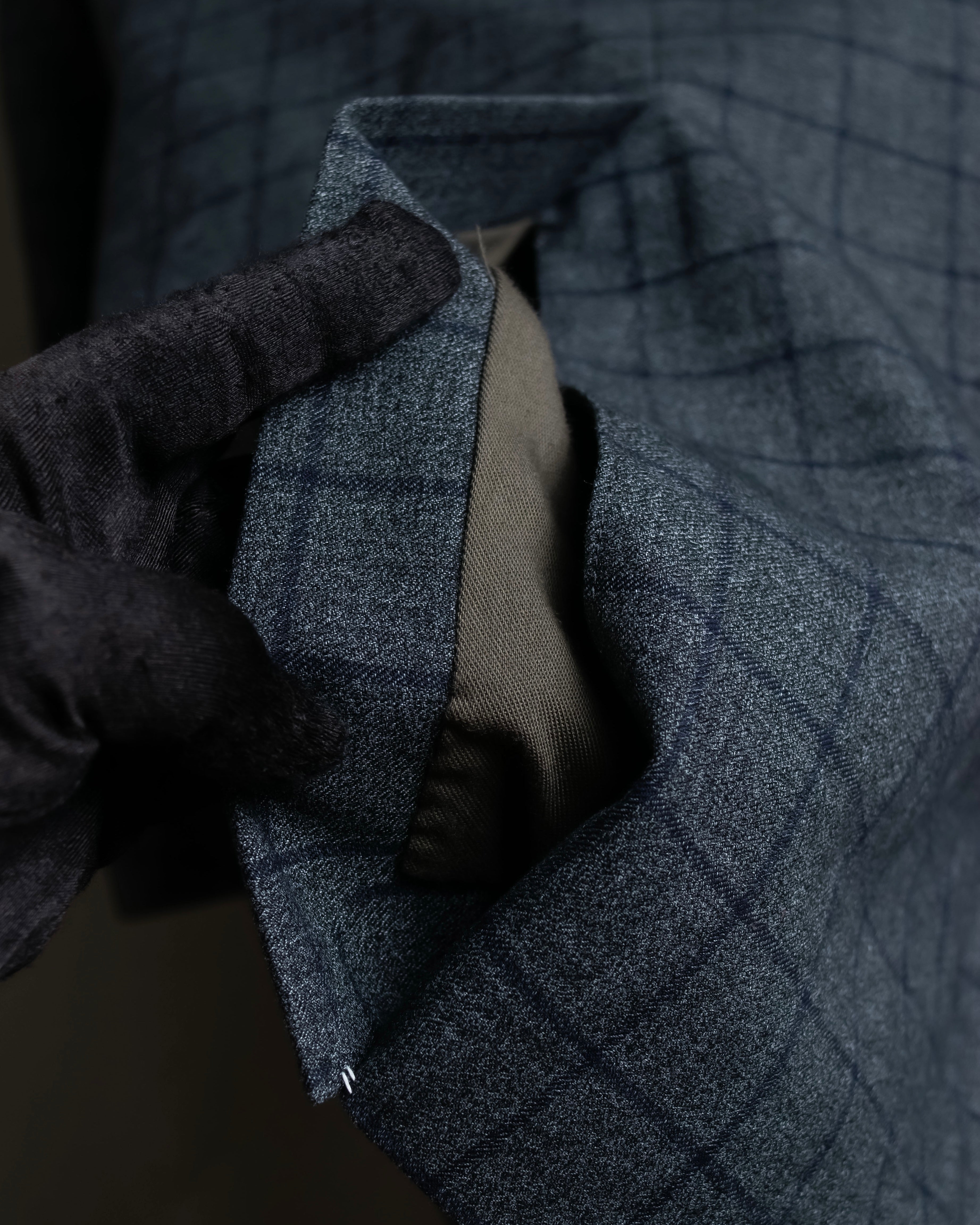 "JOHNBULL" Velvet collar design chesterfield coat