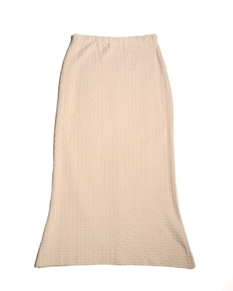 JIL SANDER/ Patterned Easy Skirt White