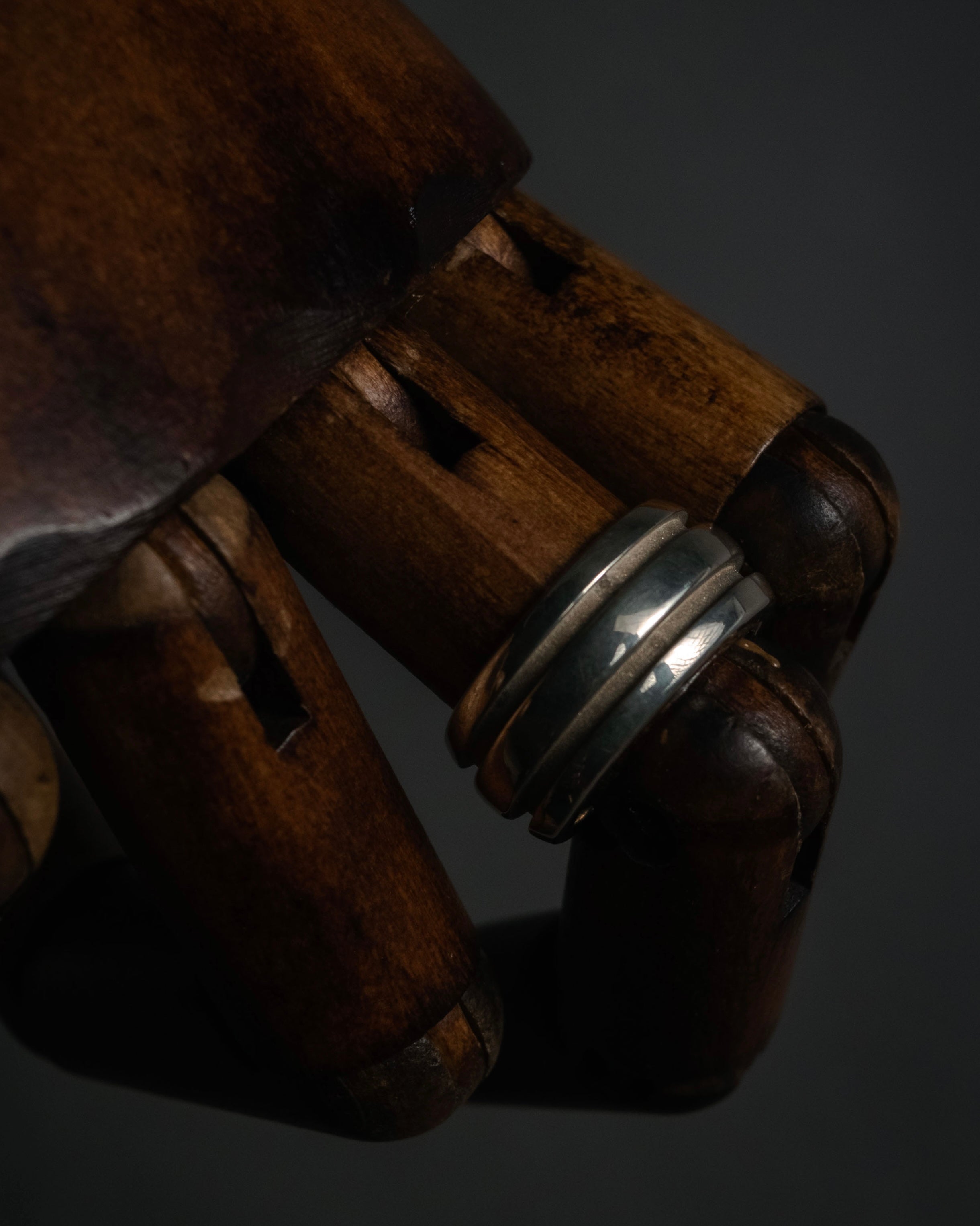 “Tiffany & Co.” 1995 Grooved sterling silver ring