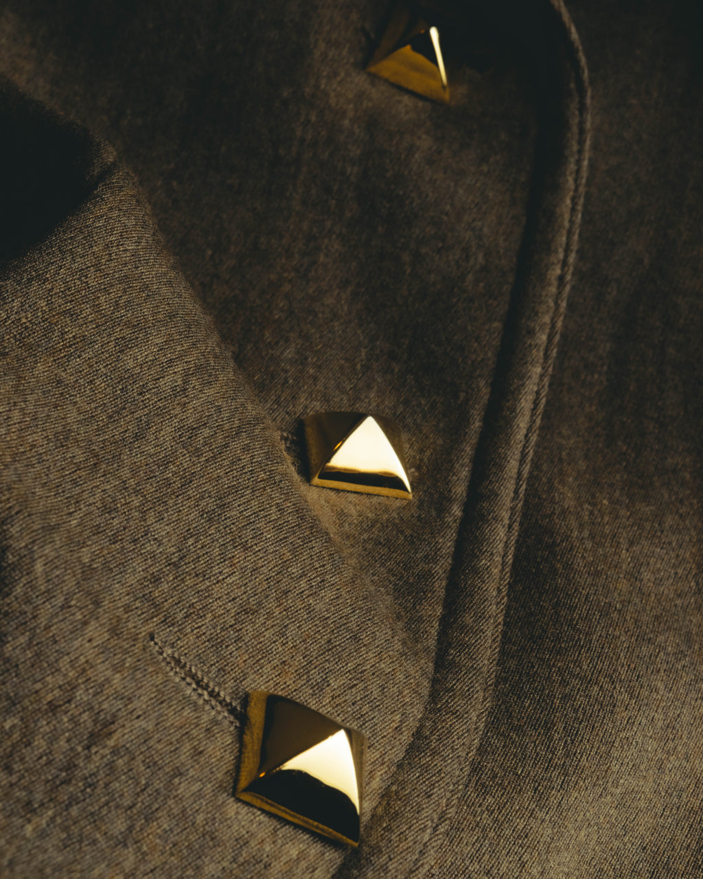 –SPECIAL– "Hermès" 70's-80's Equestrian wool tailored jacket