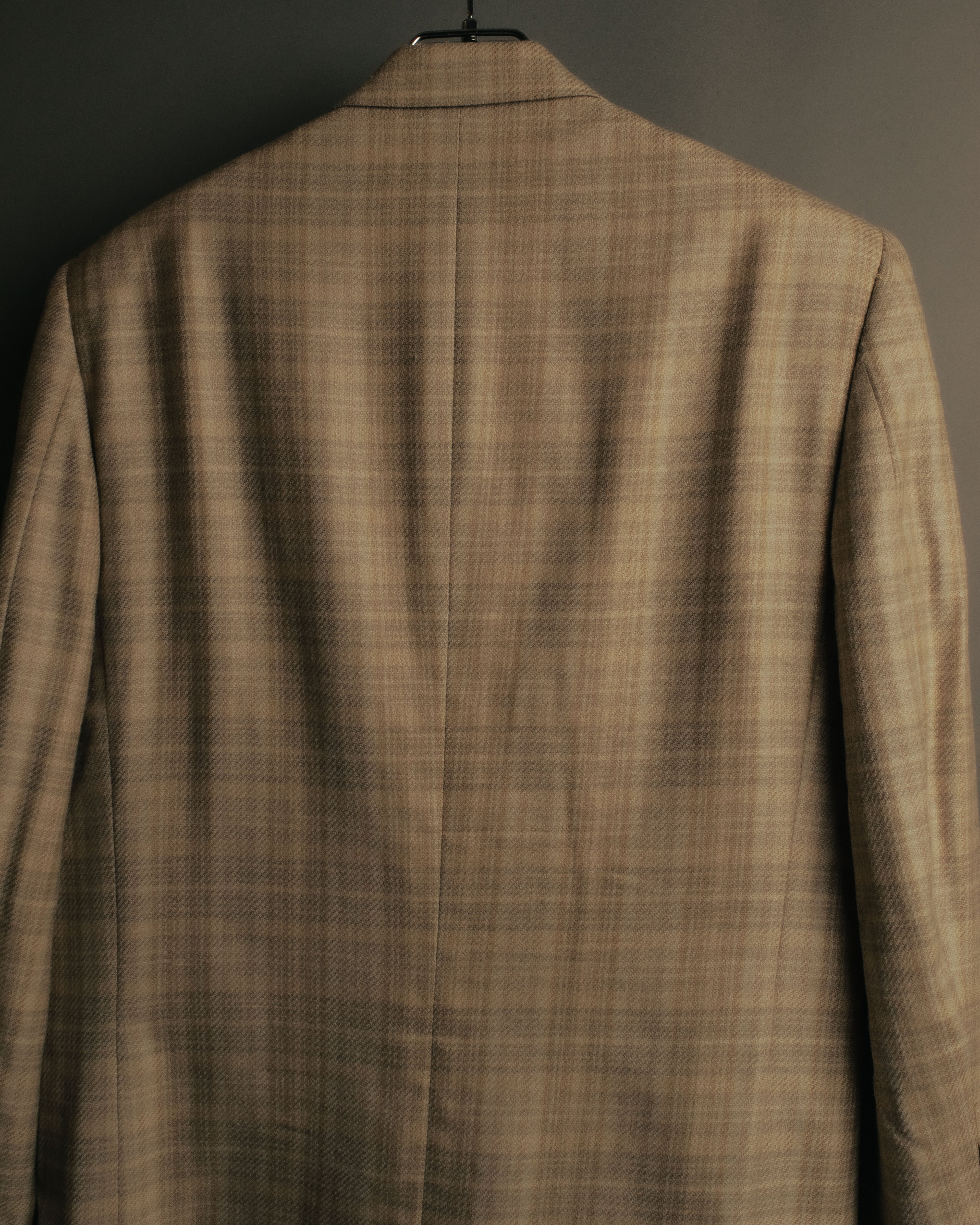 “Christian Dior MONSIEUR” 80’s-90’s Silk blend checked double breasted blazer