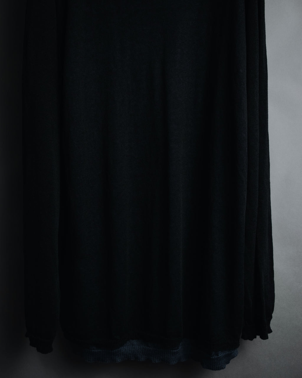 "Yohji Yamamoto POUR HOMME" 24SS layered sheer knit pullover