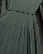 "COMME des GARÇONS" 70's-80's Vintage lace-trimmed sailor collar long dress