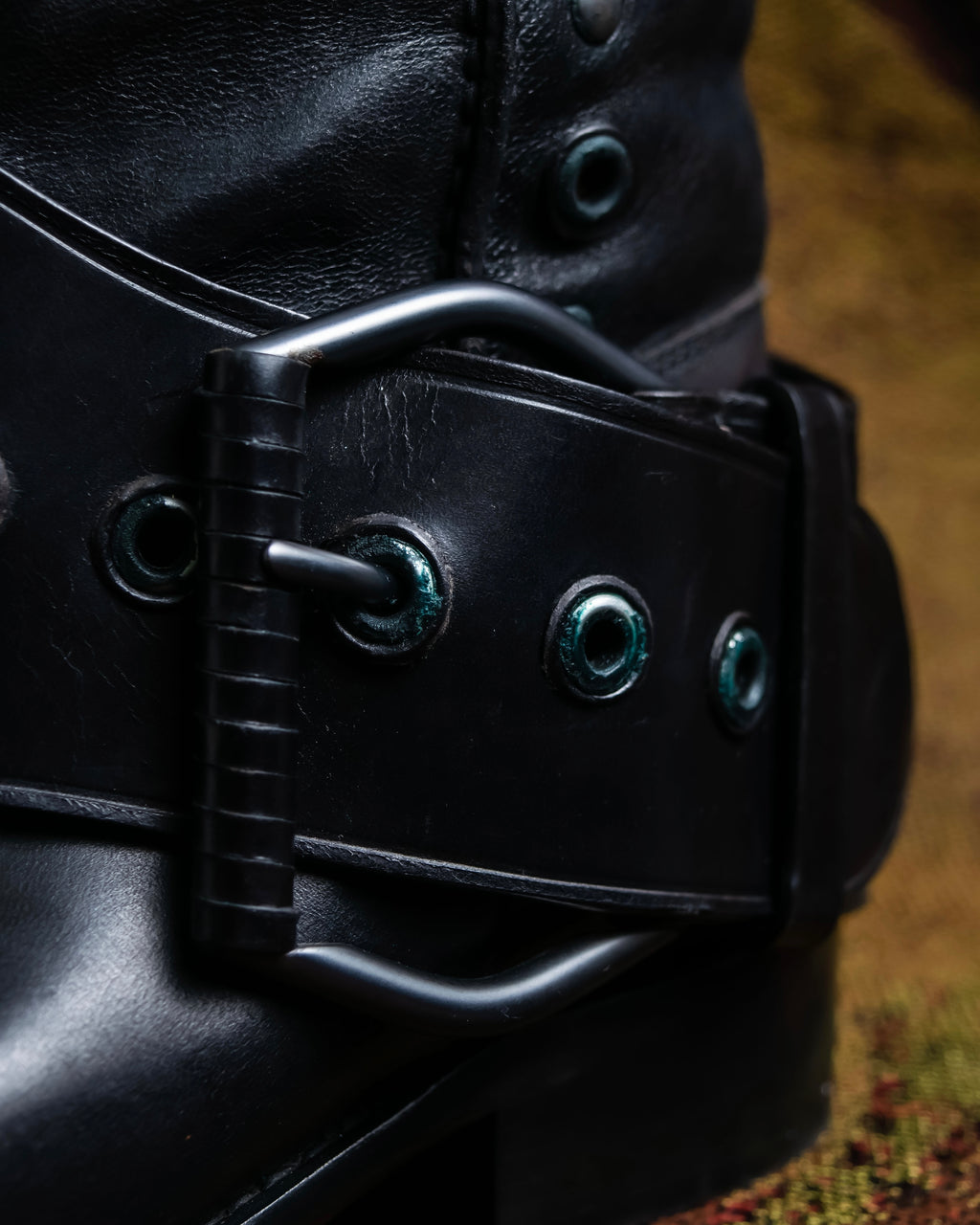 "BOTTEGA VENETA" Belt design square toe knee high long boots