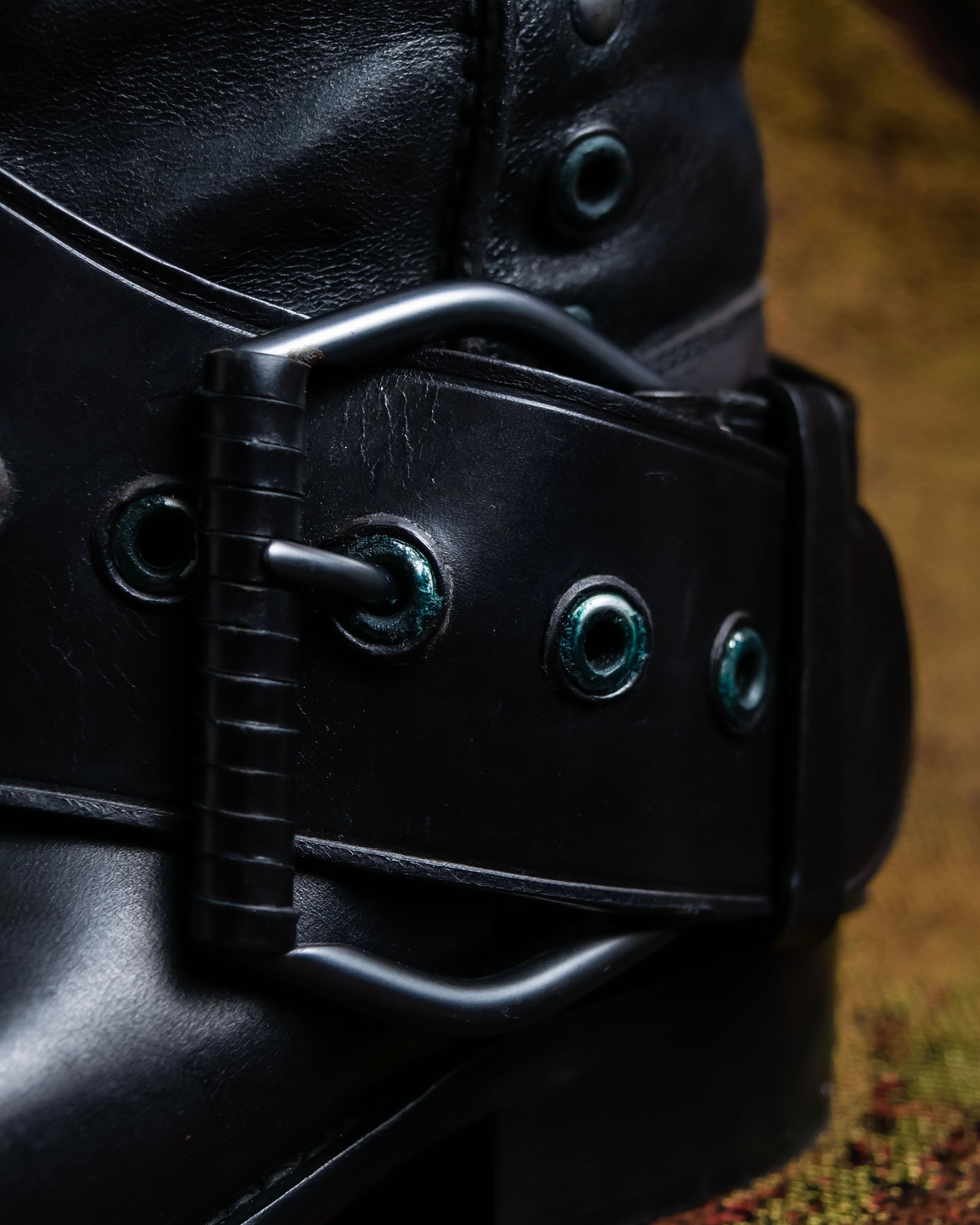 "BOTTEGA VENETA" Belt design square toe knee high long boots