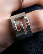 “GUCCI” G logo silver 925 ring