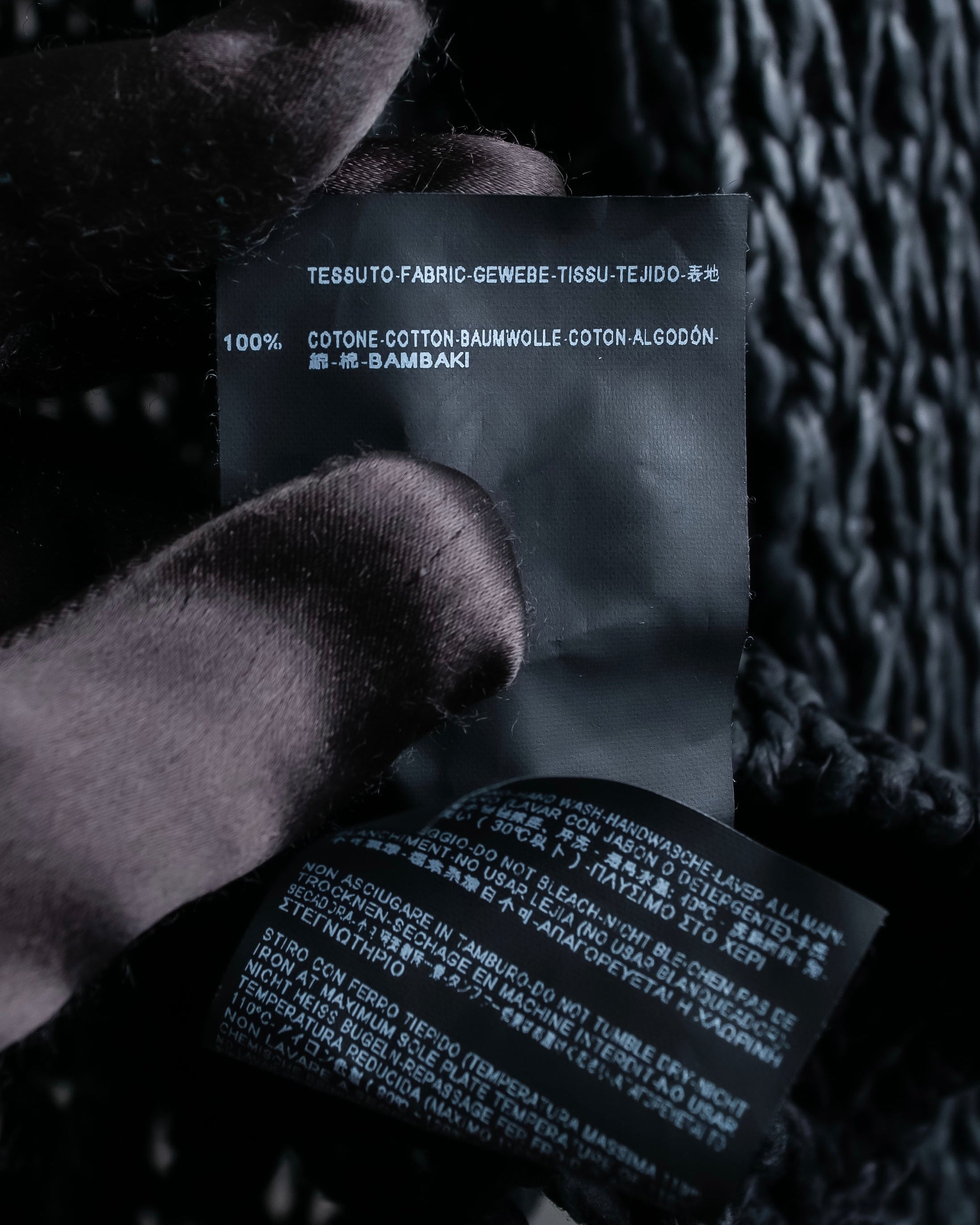 "BALENCIAGA" Cotton special low gauge summer knit