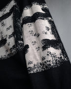 “CHANEL” 90’s-00’s Abstract grid knit top
