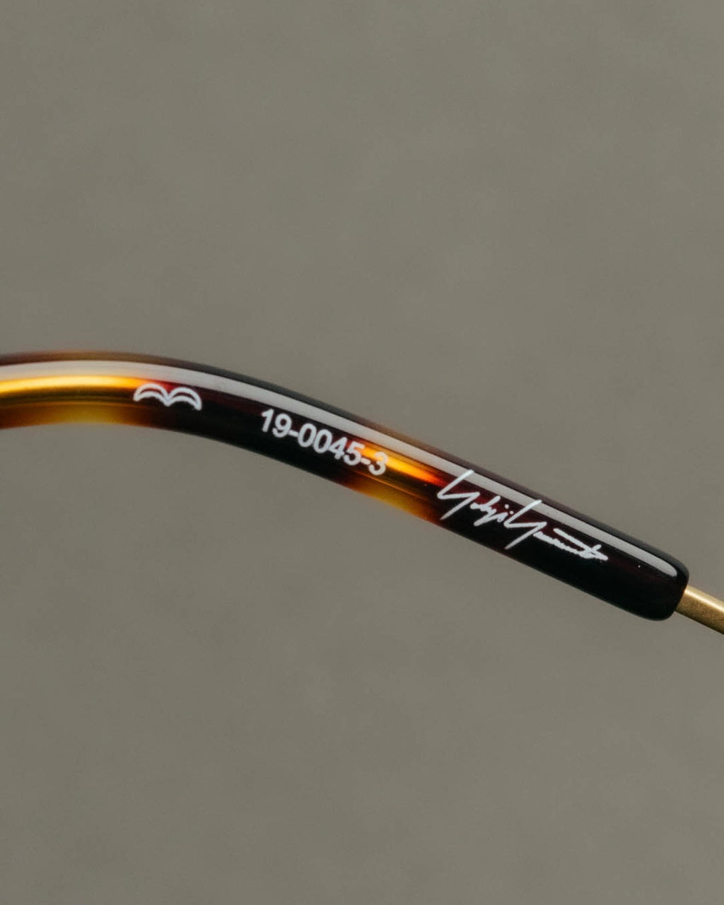 “Yohji Yamamoto” 2019-2021 Y motif browline optical glasse
