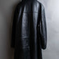 "Vintage lamb leather oversized tailored jacket"