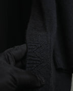 "Christian Dior" 90's-00's Open front wool silk pointelle knit cardigan
