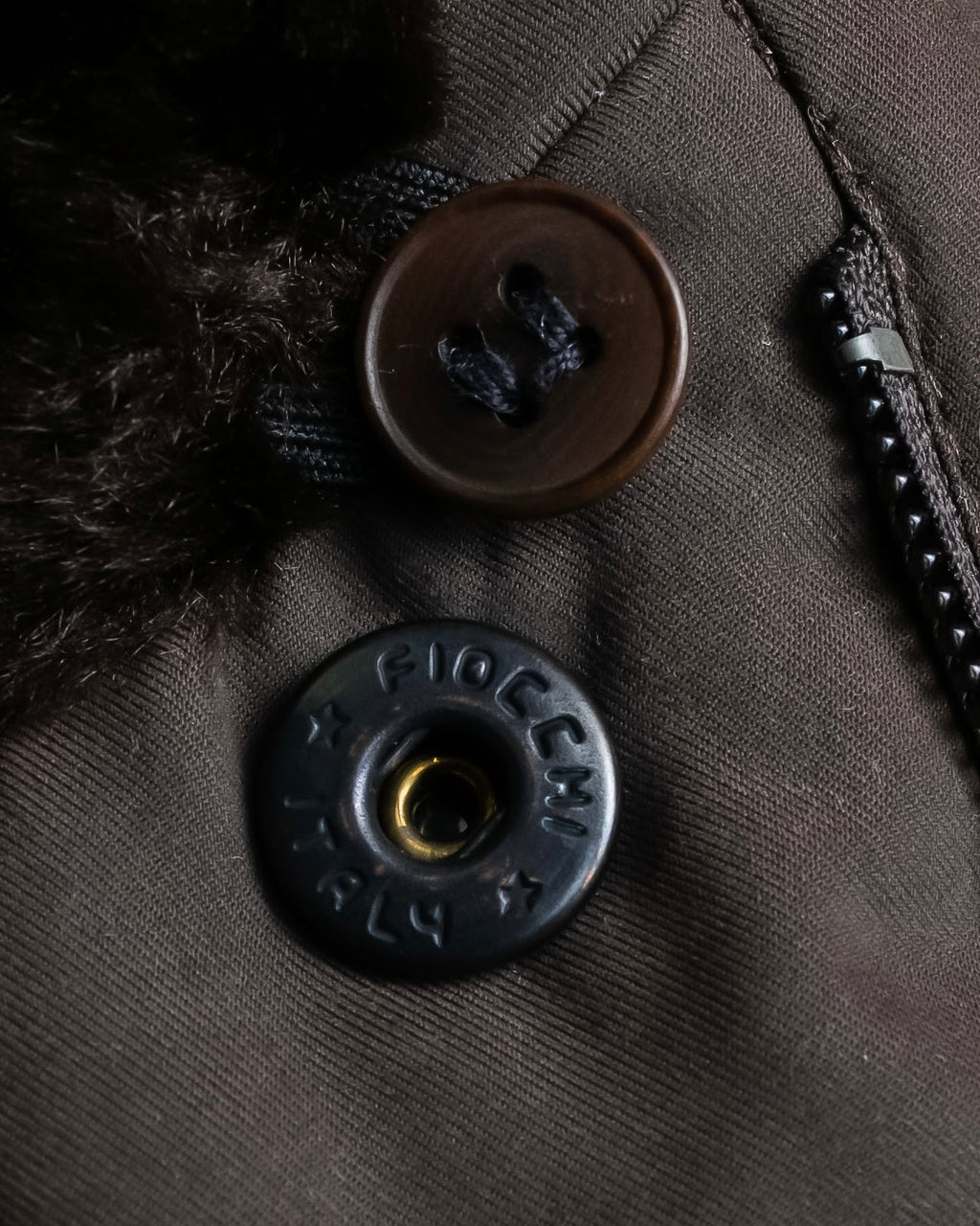 "Weekend Max Mara" Fur collar front zipper blouson