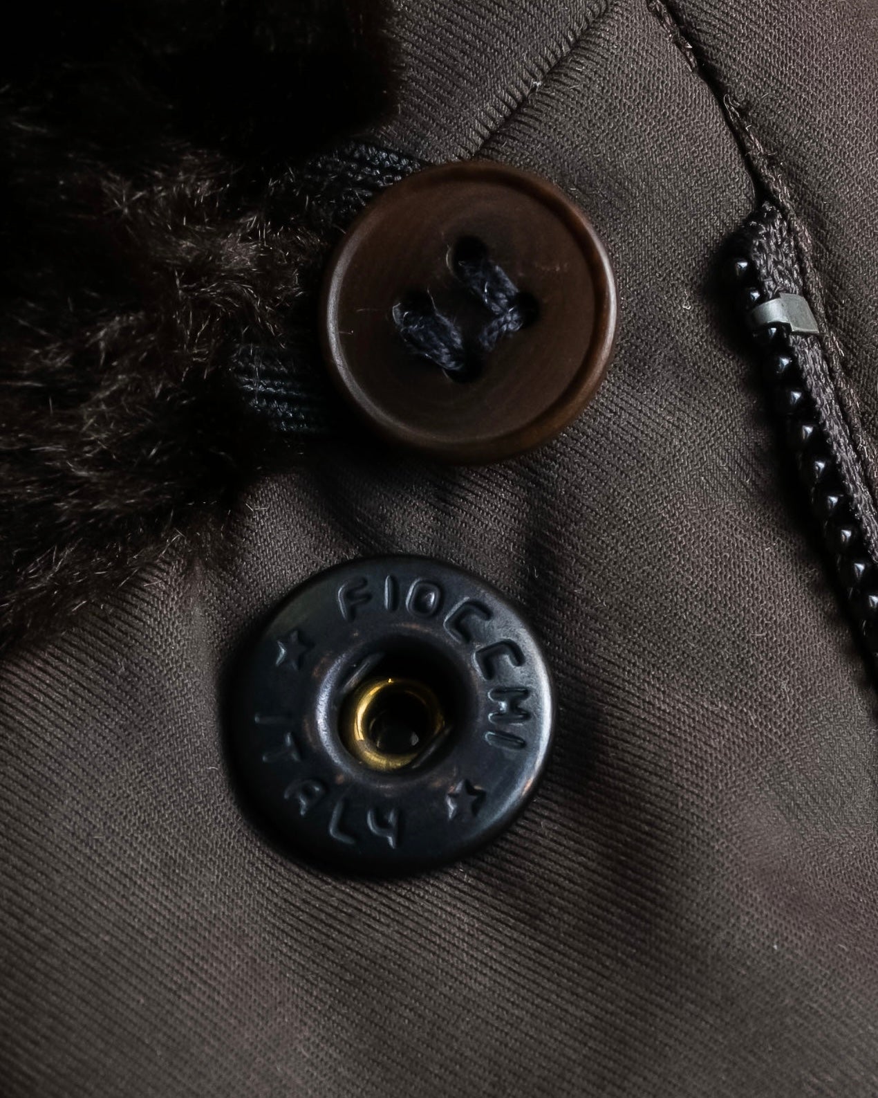 "Weekend Max Mara" Fur collar front zipper blouson