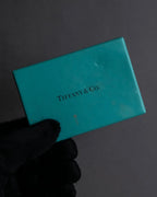 "Tiffany&Co" Double loving heart design silver ring