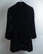 "ERREUNO" Relaxed tailored velour jacket