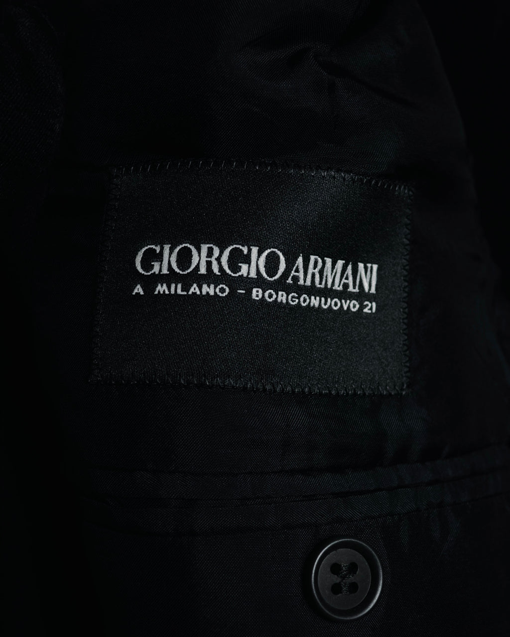 "GIORGIO ARMANI" 90’s pinstripe soft-tailored suit set