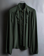 "GUCCI" Tab design bowtie blouse