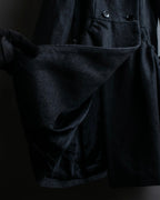 "Chloe" Gathered waist round collar coat