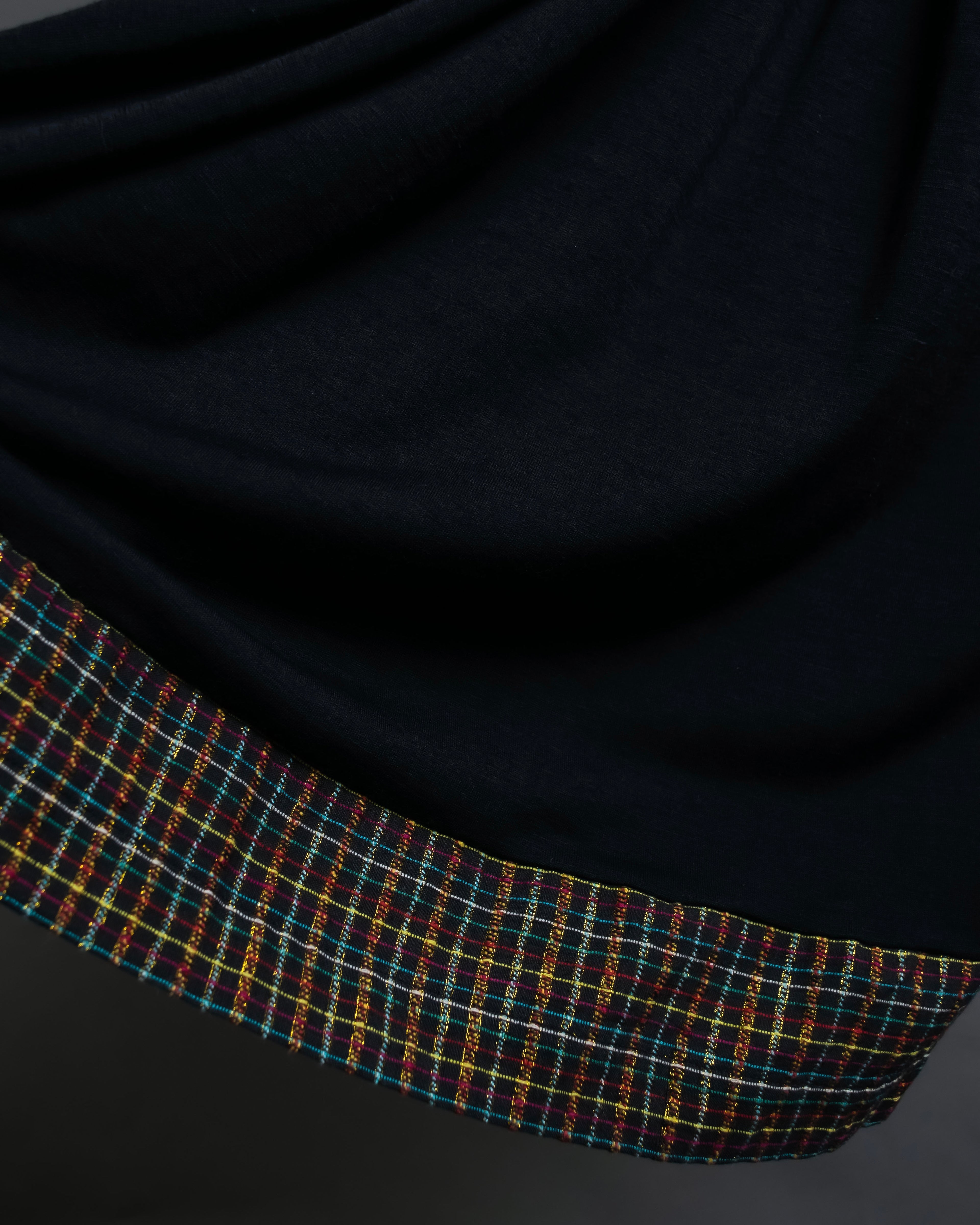 “JUNYA WATANABE” narrow waist  lame designed hem long dress