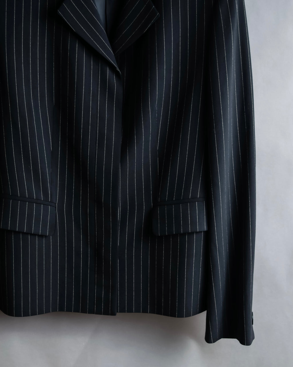 "Max Mara" Pinstripe short length tailored jacket
