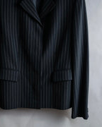 "Max Mara" Pinstripe short length tailored jacket