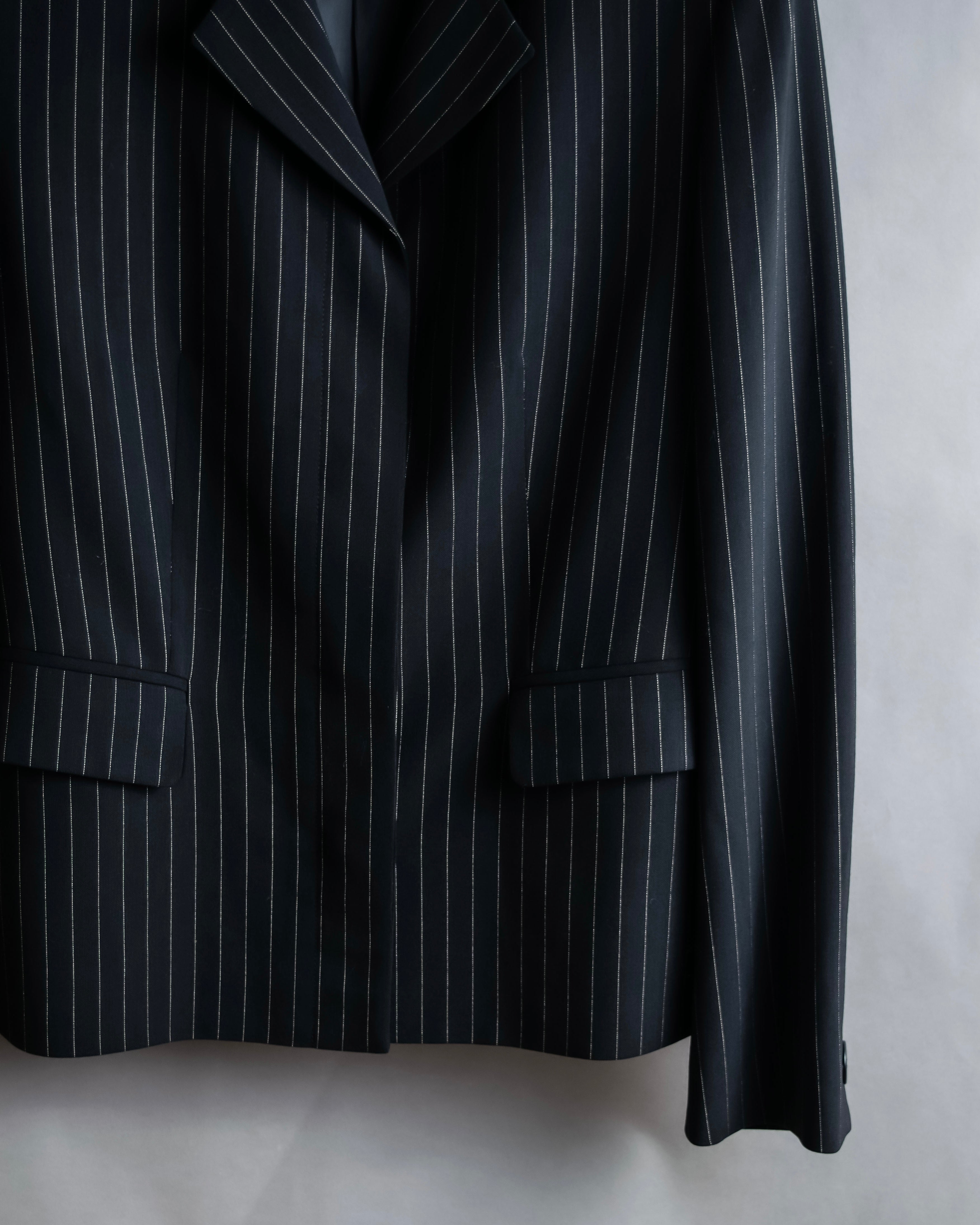 "Max Mara" Pinstripe short length tailored jacket