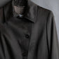 "Max Mara" Diagonal front button design stand collar jacket