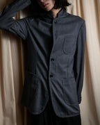 "COMME des GARCONS HOMME PLUS" 14SS modified lapel design striped jacket