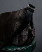 "JIL SANDER" Large flap design Harako leather shoulder bag