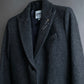 "JEAN PAUL GAULTIER" Pin motif design heather grey color chester coat